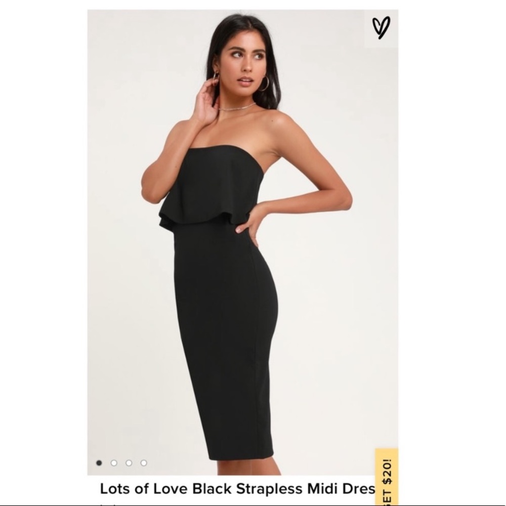 Lots of love midi dress. Lulus small